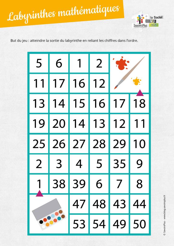 Labyrinthes mathématiques_Savoirs plus2
