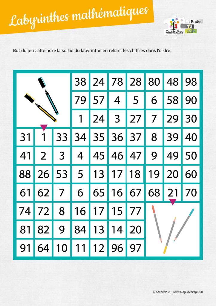 Labyrinthes mathématiques_Savoirs plus5